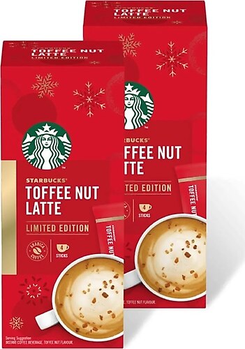 Starbucks Toffee Nut Latte 21.5 gr 8'li 2 Paket Kahve Karışımı