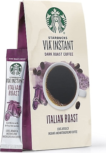 Starbucks Via Italian Roast Çözünebilir Kahve 12'li