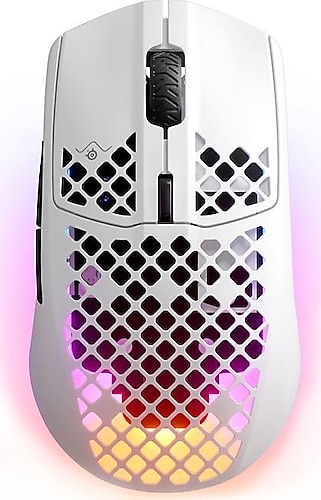 SteelSeries Aerox 3 Snow RGB Şarjlı Ergonomik Optik Kablosuz Oyuncu Mouse