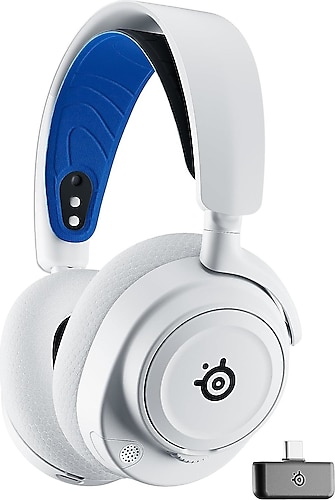SteelSeries Arctis Nova 7P Beyaz Kablosuz Mikrofonlu Kulak Üstü Oyuncu Kulaklığı
