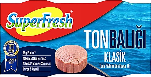 SuperFresh Ayçiçek Yağlı Ton Balığı 2x140 gr