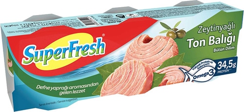 SuperFresh Zeytinyağlı Ton Balığı 3x75 gr