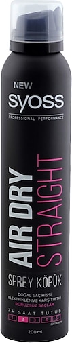 Syoss Air Dry Straight 200 ml Sprey Köpük