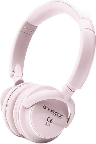 Syrox S16 Kulak Üstü Pembe Bluetooth Kulaklık