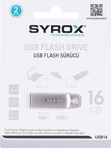 Syrox Usb Flash Bellek 16 GB