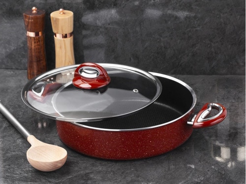 Taç Titan 32 cm Basık Granit Tencere