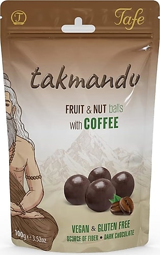 Tafe Takmandu Bitter Çikolata Kaplı Kahveli Hurma Topları 100 gr
