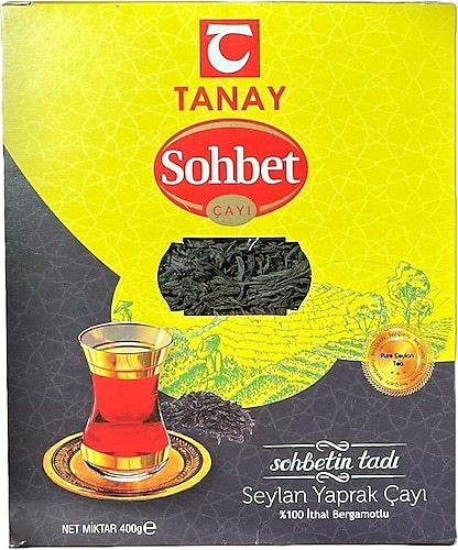 Tanay Sohbet Bergamotlu İthal Seylan Yaprak Çayı 400 gr