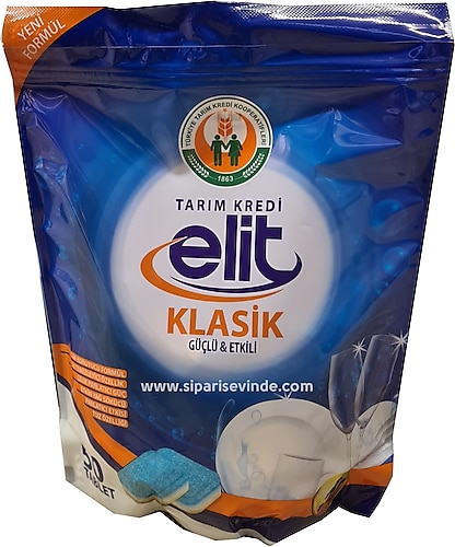 Tarım Kredi Birlik Elit Klasik 50'li Bulaşık Makinesi Tableti