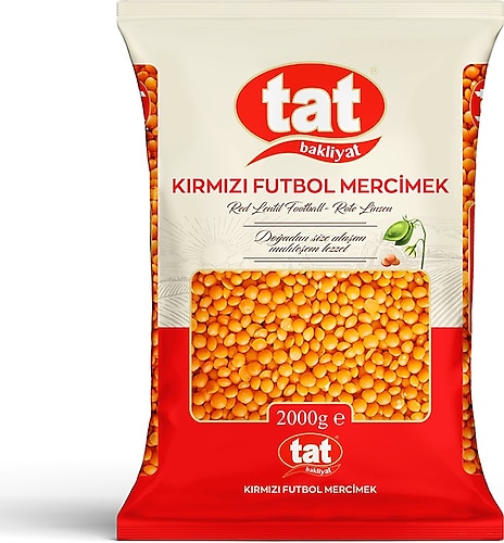 Tat Kırmızı Futbol Mercimek 2 kg