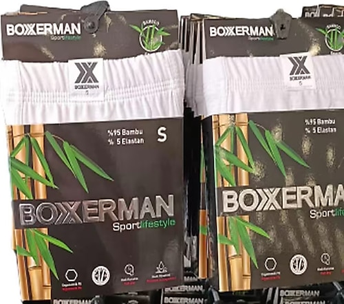 Tatkan Erkek Bambu Boxerman Boxer - 9 Adet