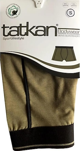 Tatkan Erkek Penye Biyeli Boxer 3 Adet