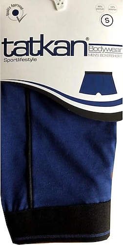 Tatkan Erkek Penye Biyeli Boxer 6 Adet