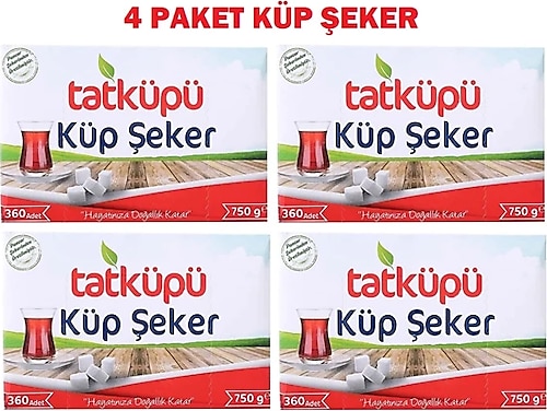 Tatküpü Küp Şeker 750 G 4 Paket