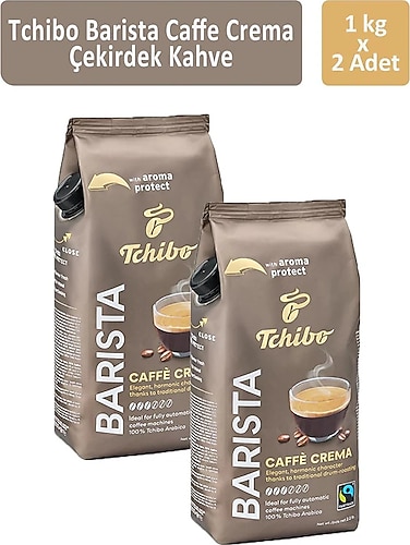 Tchibo Barista Caffe Crema Çekirdek Kahve 2 x 1 KG
