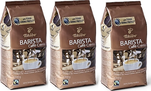 Tchibo Barista Crema Çekirdek Kahve 1 kg 3'lü