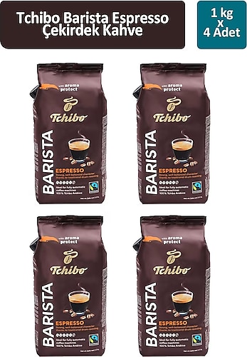 Tchibo Barista Espresso Çekirdek Kahve 1000 Gr X 4 Adet