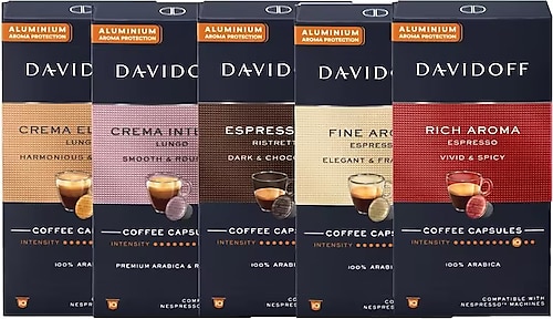 Tchibo Davidoff 5x10 Kapsül Kahve (Nespresso Uyumlu)