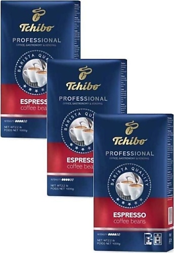 Tchibo Professional Espresso Çekirdek Kahve 1 kg 3'lü