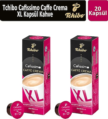 Tchibo Tchibo Cafissimo Caffe Crema XL Wake Up Kapsül Kahve x 2 Adet