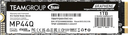 Team MP44Q TM8FFD001T0C101 PCI-Express 4.0 1 TB M.2 SSD
