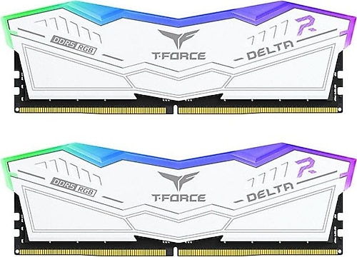Team T-Force Delta RGB White 32 GB (2x16) 7800 MHz CL38 FF4D532G7800HC38DDC01 DDR5 Ram