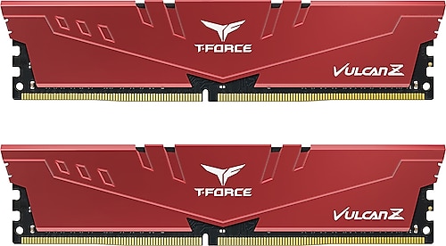 Team T-Force Vulcan Z Red 16 GB (2x8) 3200 MHz CL16 TLZRD416G3200HC16FDC01 DDR4 Ram