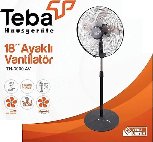 Teba Windy Th-3000 Av 18" Vantilatör