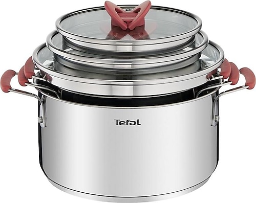 Tefal Optispace 6 Parça Çelik Tencere Seti