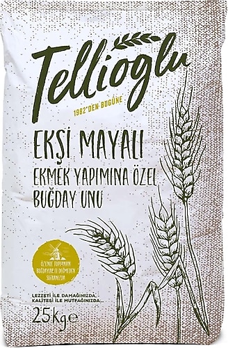 tellioğlu Ekşi Mayalı Un Yapımına Özel Buğday Unu 25 kg