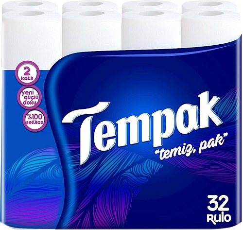 Tempak 2 Katlı 32'li Tuvalet Kağıdı