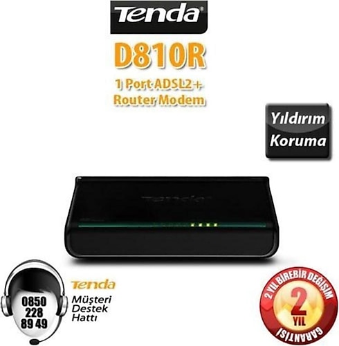Tenda D810R 1 Port 24 Mbps ADSL2+ Modem