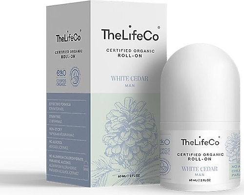 The Lifeco Organik Roll-on Deodorant White Cedar Man 60 ml