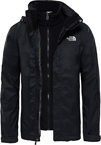 The North Face Evolve II Triclimate NF00CG55JK31 Siyah Erkek Su Geçirmez Mont