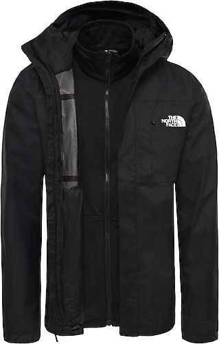 The North Face Quest Triclimate NF0A3YFHJK31 Kapüşonlu Siyah Erkek Outdoor Mont
