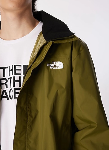 The North Face Yeşil Erkek Kapüşon Yaka Standart Fit Yağmurluk NF00AR9TPIB1_M RESOLVE JACKET - EU