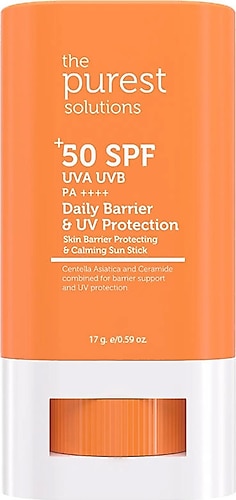 The Purest Solutions Bariyer Onarıcı ve Yatıştırıcı 50 Faktör Stick Güneş Kremi 17 gr