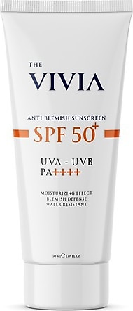 The Vivia Leke Karşıtı Yüksek Koruyucu 50 Faktör Yüz Güneş Kremi 50 ml