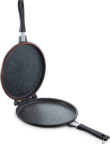 Thermoad 28 cm Granit Döküm Çift Taraflı Balık Tavası