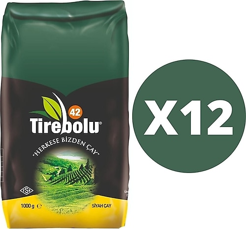 Tirebolu 42 Özel Üretim 1 kg 12'li Siyah Çay