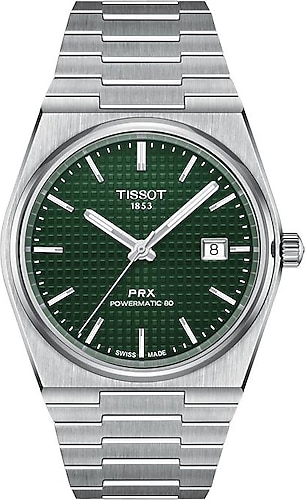 Tissot PRX Powermatic 80 T137.407.11.091.00 Yeşil Çelik Kordon Erkek Kol Saati