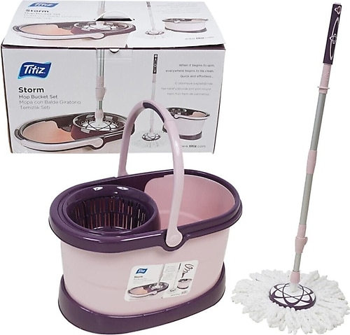 Titiz Storm Yeni Nesil Kovalı Vileda Paspas Mop Dönerli Mop