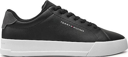 Tommy Hilfiger Th Court Leather Grain Ess Erkek Spor Ayakkabı