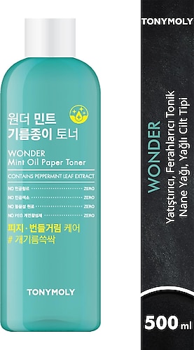 TonyMoly Wonder Nane Yağlı Ferahlatıcı Tonik 500 ml