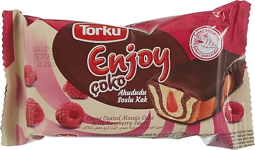 Torku Enjoy Ahududu Soslu 55 gr Kek