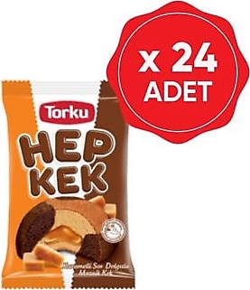 Torku Hepkek Karamel Dolgulu Kek 45 Gr X 24 Adet