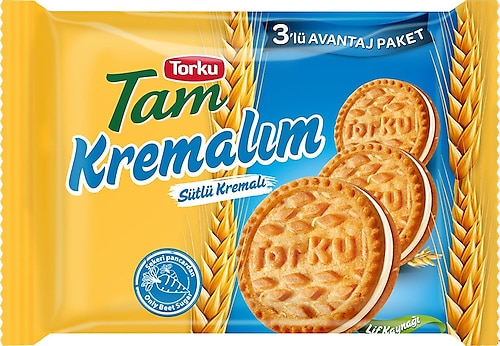 Torku Tam Sütlü Kremalım Bisküvi 3x83 gr