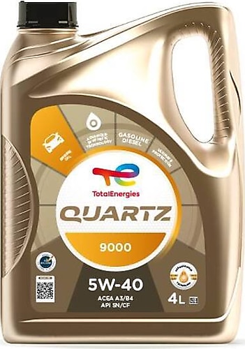 Total Quartz 9000 5W-40 4 lt Motor Yağı