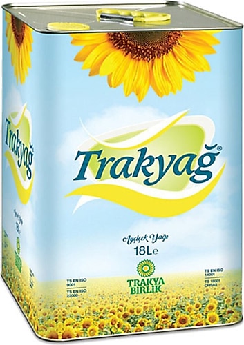 Trakyağ Ayçiçek Yağı 18 lt