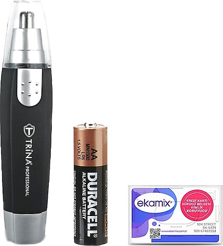 Trina Burun Ve Kulak Kılı Kesme Makinası Duracell Kalem Pil Cımbız
